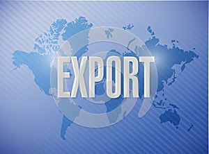 export sign illustration design