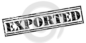 Exported black stamp