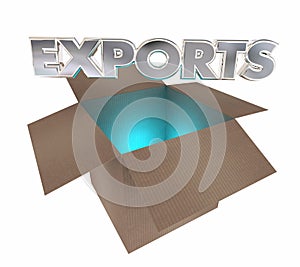 Exports Cardboard Box International Products Goods Shipment