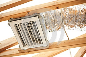 Exposed Air Conditioning Duct Work