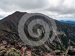 Exposed Narrow Mountain Ridge, Knife`s Edge, Katahdin