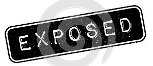 Exposed rubber stamp