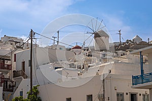 Exposure of Myknos famous Windmills photo