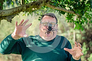 Exposure therapy treatment of arachnophobia