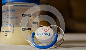 Expresed milk 5 days after mother delivered baby, colostrum changing to a milk