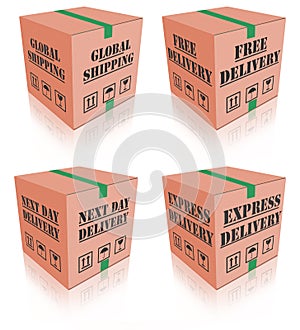 Express delivery carboard box package