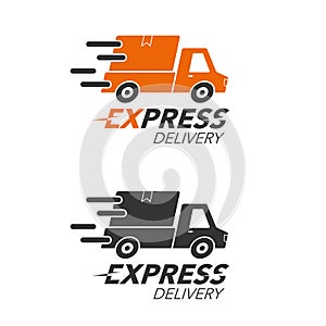 Express delivery icon concept. Pickup service, order, worldwide, fast and free shipping. Modern design.