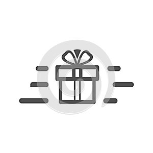 Express Delivery Icon/Fast Delivery/Gift Shipping