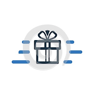 Express Delivery Icon/Fast Delivery/Gift Shipping