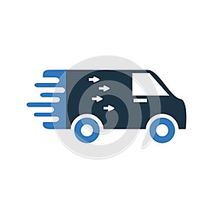 Express Delivery Icon/Fast Delivery/Gift Shipping