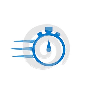 Express delivery icon, Timer concept