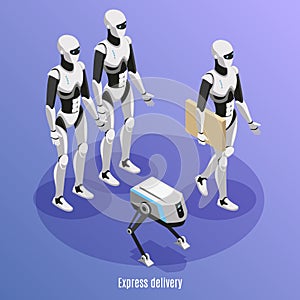 Express Delivery Isometric Background