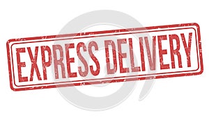 Express delivery sign or stamp