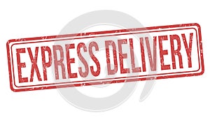 Express delivery sign or stamp