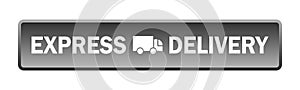 express delivery truck icon button