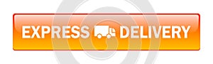 express delivery truck icon button