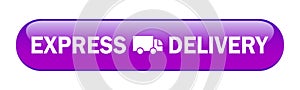 express delivery truck icon button