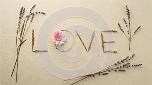 Declare your love beautifully with natural elements and heartfelt sentiment.