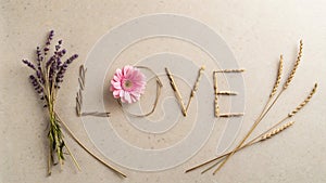 Declare your love beautifully with natural elements and heartfelt sentiment.