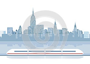 Express train illustration