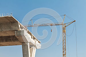 Express way construction site