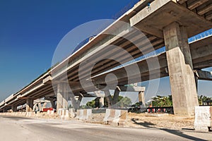 Express way construction site