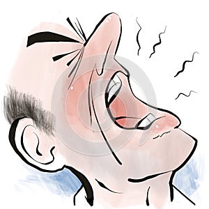 Expressing Frustration or pain photo