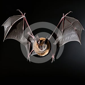 Expressive Bat Flying In Geometric Animal Figure - Studio Shot photo