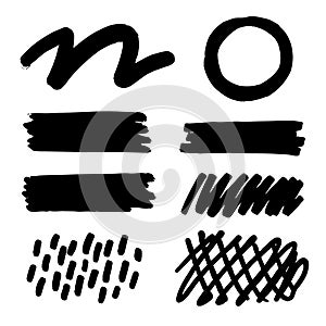 Expressive Brushstroke Marker Elements Pack