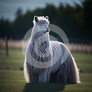 Expressive Cute Llama