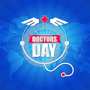 Creative logo of doctors day
