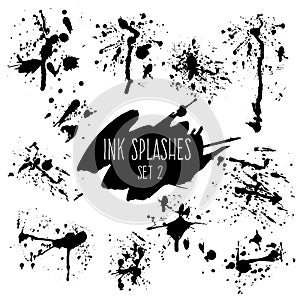 Expressive ink splashes