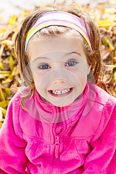 Expressive little girl