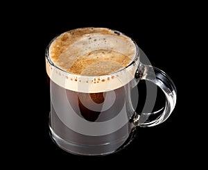 Expresso Coffee in glass cup