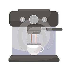 Expresso machine on a white background