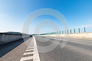 Expressway and asphalt road surface