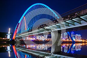 Expro bridge at night in daejeon.