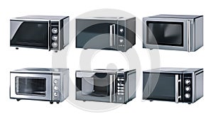 Exquisit Retro Microwave on transparent background