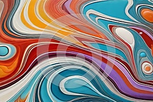 Exquisite Acrylic Flow Artwork: Mesmerizing Abstract Banner Design