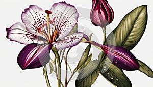 Exquisite Alstroemeria Illustration