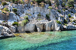 Exquisite arrangement of stones in the Greek islands