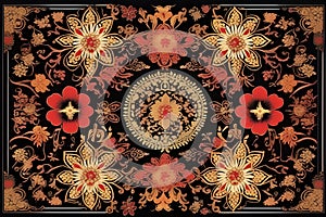 Exquisite batik traditional indonesian flower arts and patterns