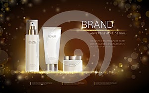 Exquisite cosmetic ads template