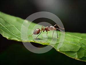 The Exquisite Detail of the Leafcutter Ant in Rainforest