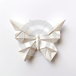 Exquisite Handmade Origami Butterfly: Distorted Perspectives And Muted Colorscape Mastery