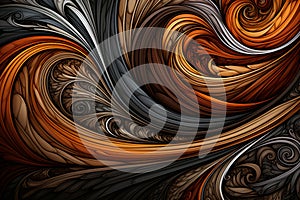 Exquisite and Harmonious Visual Symphony with Intricate Abstract Curves and Lines, background