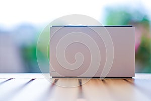 Exquisite mobile hard disk closeup