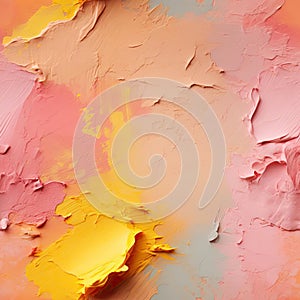 Vynikajúca namaľovaný stena v ružové žltačka a pomaranča (kachľové) 
