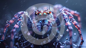 Exquisite spider body and legs in photorealistic style, influenced by arefin burrard lucas photo
