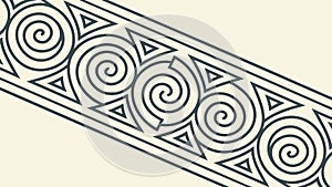 Ornate Celtic Knotwork Border Vector, vector design Generative AI